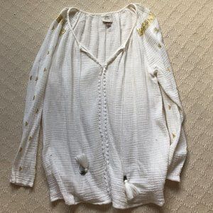 White and Gold Bouse